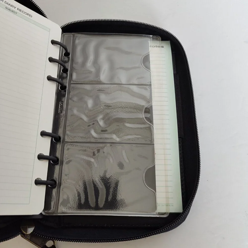 Day-Timer Black Genuine Leather Planner